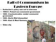 Fall of Communism in Eastern Europe