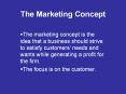 The Marketing Concept PowerPoint PPT Presentation