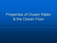 Properties of Ocean Water