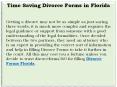 Divorce Forms Florida | Divorce Forms 360 PowerPoint PPT Presentation