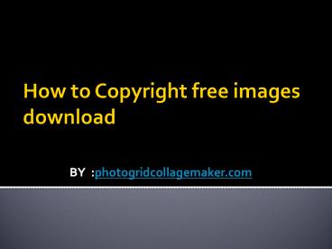 Free copyright images website