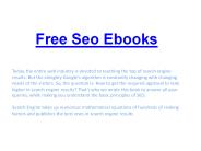 Free Seo Ebooks