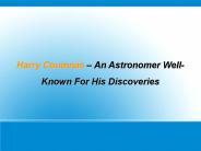 Harry Coumnas – An Astronomer Well-Known For His Discoveries