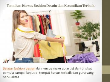 Belajar Fashion Desain (1)