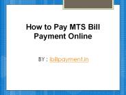 How to Pay MTS bill payment online