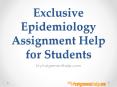 Exclusive Epidemiology Assignment Help for Students - MyAssignmenthelp.com PowerPoint PPT Presentation