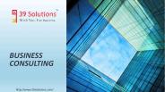 Business consulting by 39solutions