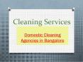 Domestic Cleaning Agencies in Bangalore- PowerPoint PPT Presentation