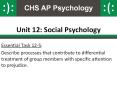Unit 12: Social Psychology PowerPoint PPT Presentation