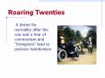Roaring Twenties PowerPoint PPT Presentation