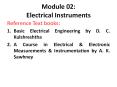 Module 02: Electrical Instruments PowerPoint PPT Presentation