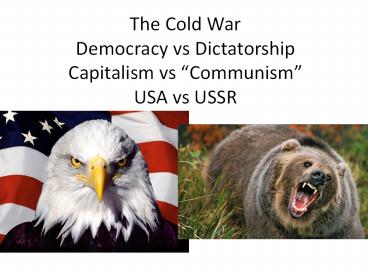 The Cold War