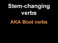 Stem-changing verbs PowerPoint PPT Presentation