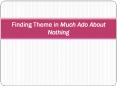 Finding Theme in Much Ado About Nothing PowerPoint PPT Presentation