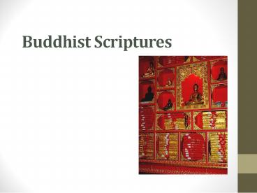 Buddhist Scriptures
