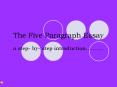 The Five Paragraph Essay PowerPoint PPT Presentation
