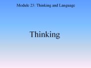 Thinking