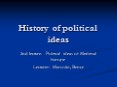 History of political ideas PowerPoint PPT Presentation