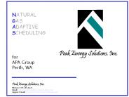 NATURAL GAS ADAPTIVE SCHEDULING