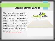 Latex mattress Canada