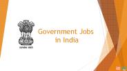 Govt jobs in India