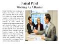 Faisal Patel - Working As A Banker PowerPoint PPT Presentation