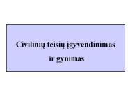 Civiliniu teisiu igyvendinimas
