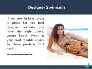 Designer Swimsuits