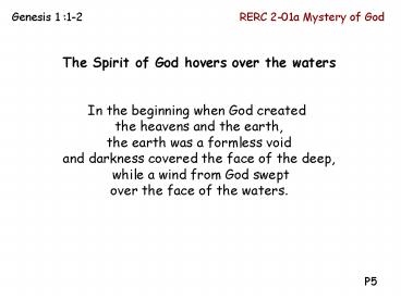 RERC 2-01a Mystery of God