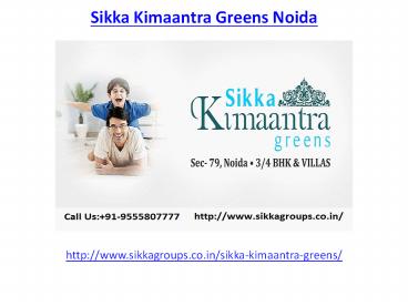 Housing Society Sikka Kimaantra Greens