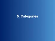 5. Categories