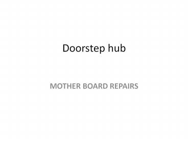 laptop motherboard repair service