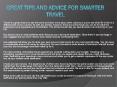 Great Tips And Advice For Smarter Travel PowerPoint PPT Presentation