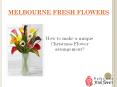 How to make a unique  christmas Flower arrangement PowerPoint PPT Presentation