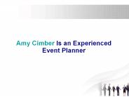 Amy Cimber Is an Experienced Event Planner