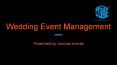 Wedding Event Management company PowerPoint PPT Presentation