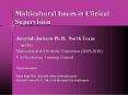 Multicultural Issues in Clinical Supervision PowerPoint PPT Presentation