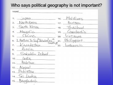 Who%20says%20political%20geography%20is%20not%20important?