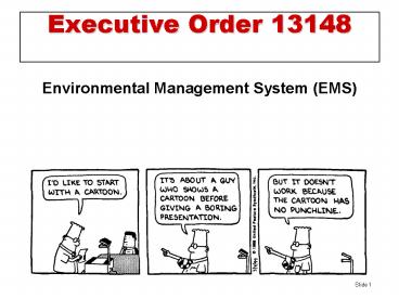 Executive Order 13148