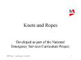 Knots and Ropes PowerPoint PPT Presentation