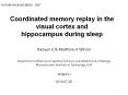 Coordinated memory replay in the visual cortex and hippocampus during sleep PowerPoint PPT Presentation
