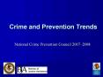 Crime and Prevention Trends PowerPoint PPT Presentation