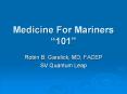 Medicine For Mariners  PowerPoint PPT Presentation