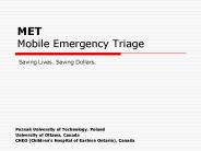 MET Mobile Emergency Triage