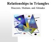 Relationships in Triangles