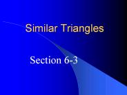 Similar Triangles