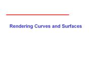 Rendering Curves and Surfaces