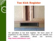 Toe Kick Ducting Kit