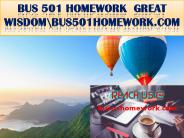 BUS 501 HOMEWORK  GREAT WISDOM\bus501homework.com