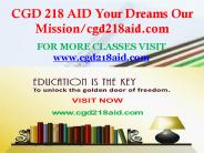 CGD 218 AID Your Dreams Our Mission/cgd218aid.com